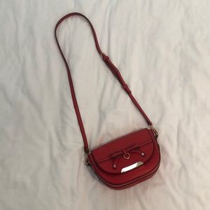 Red Leather Crossbody